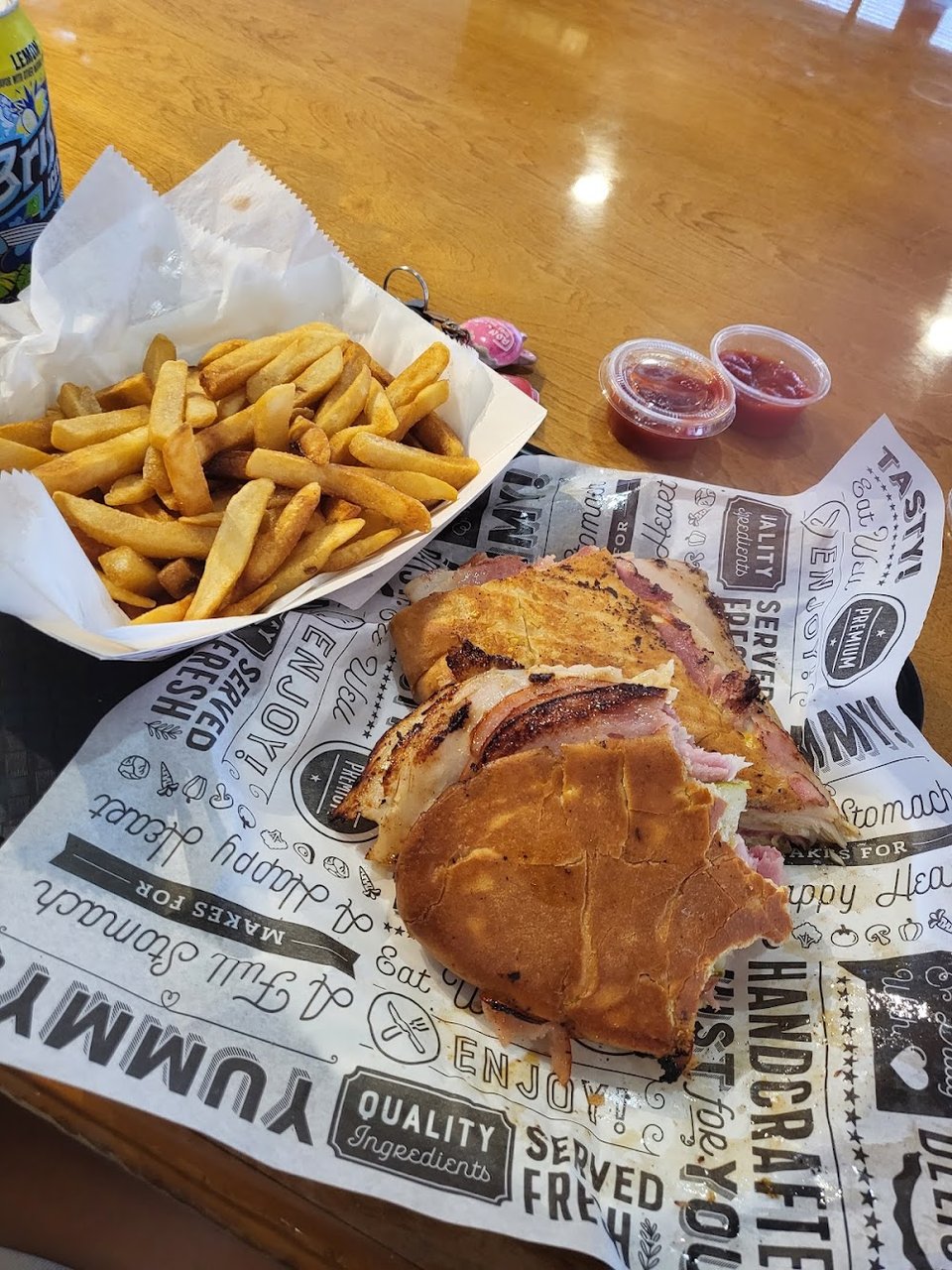 Cuban Sandwich with Fries